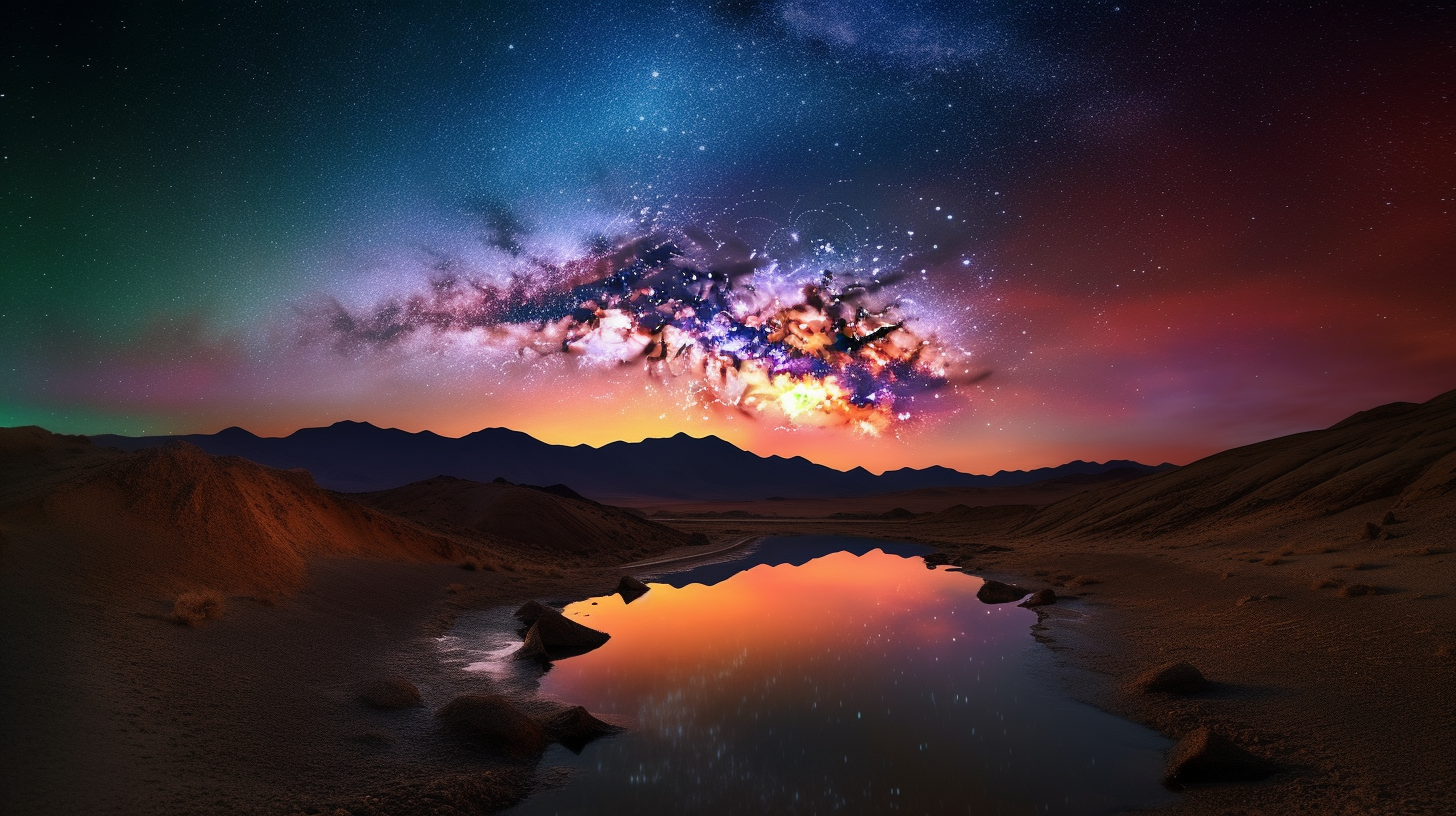 Beautiful Universe Landscape Photo