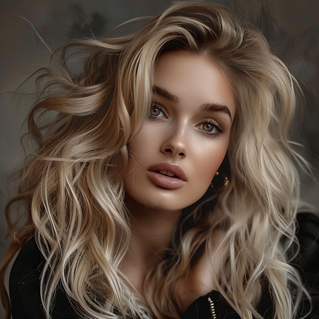 Attractive Blonde Woman Portrait