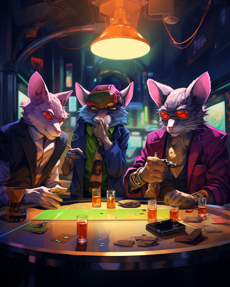 Mice playing tabletop games