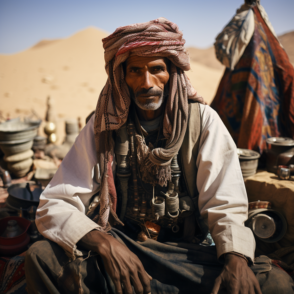 Bedouin Sadu traditional clothing photo