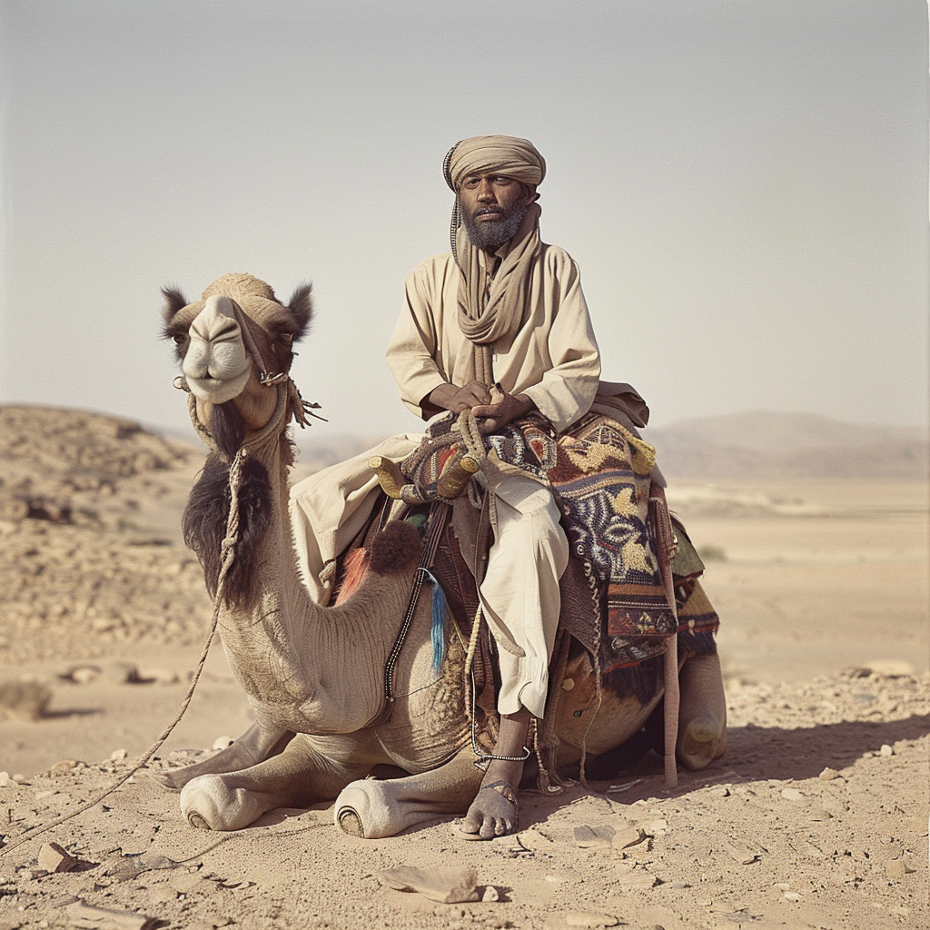 Bedouins in 18th century desert