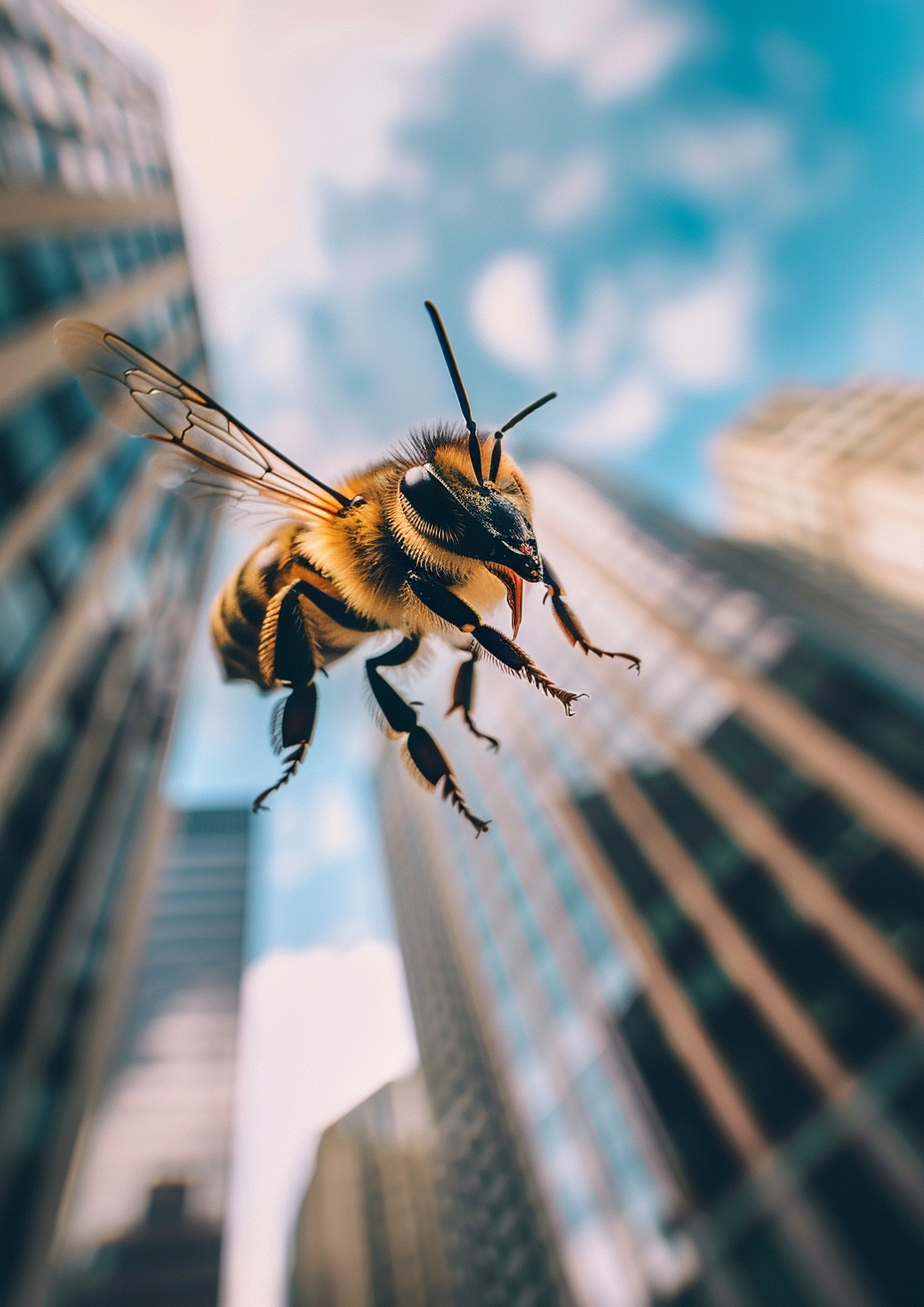 Bee in City Image