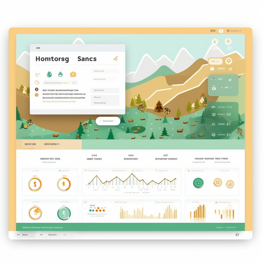 Beekeeping dashboard panel illustration