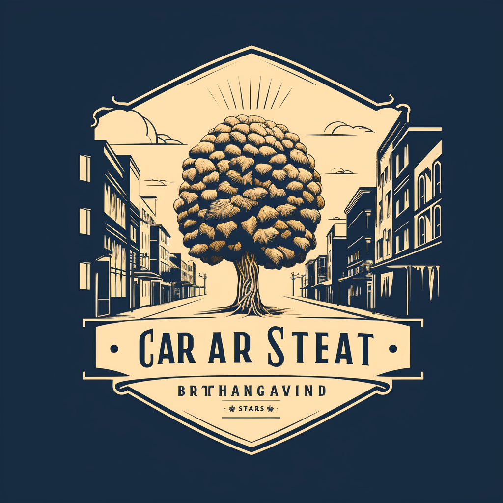 Logo of a beer company with chestnut trees