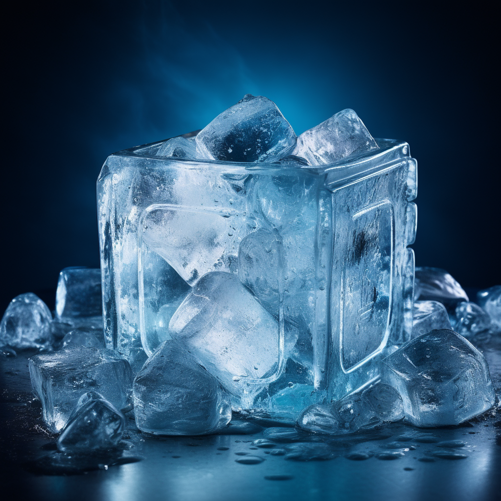 High-res ice cube beer cooler