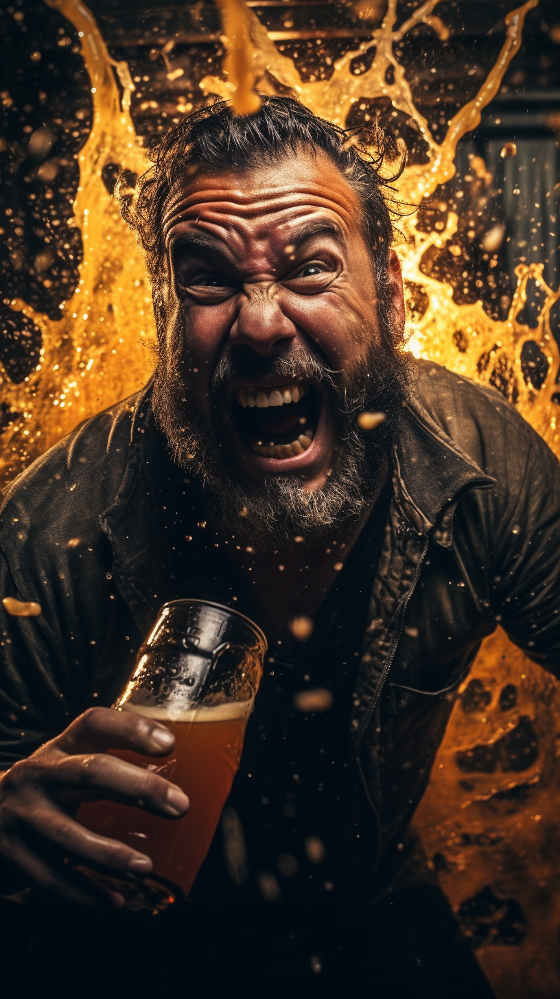 Beer Dribble Epic Portraiture