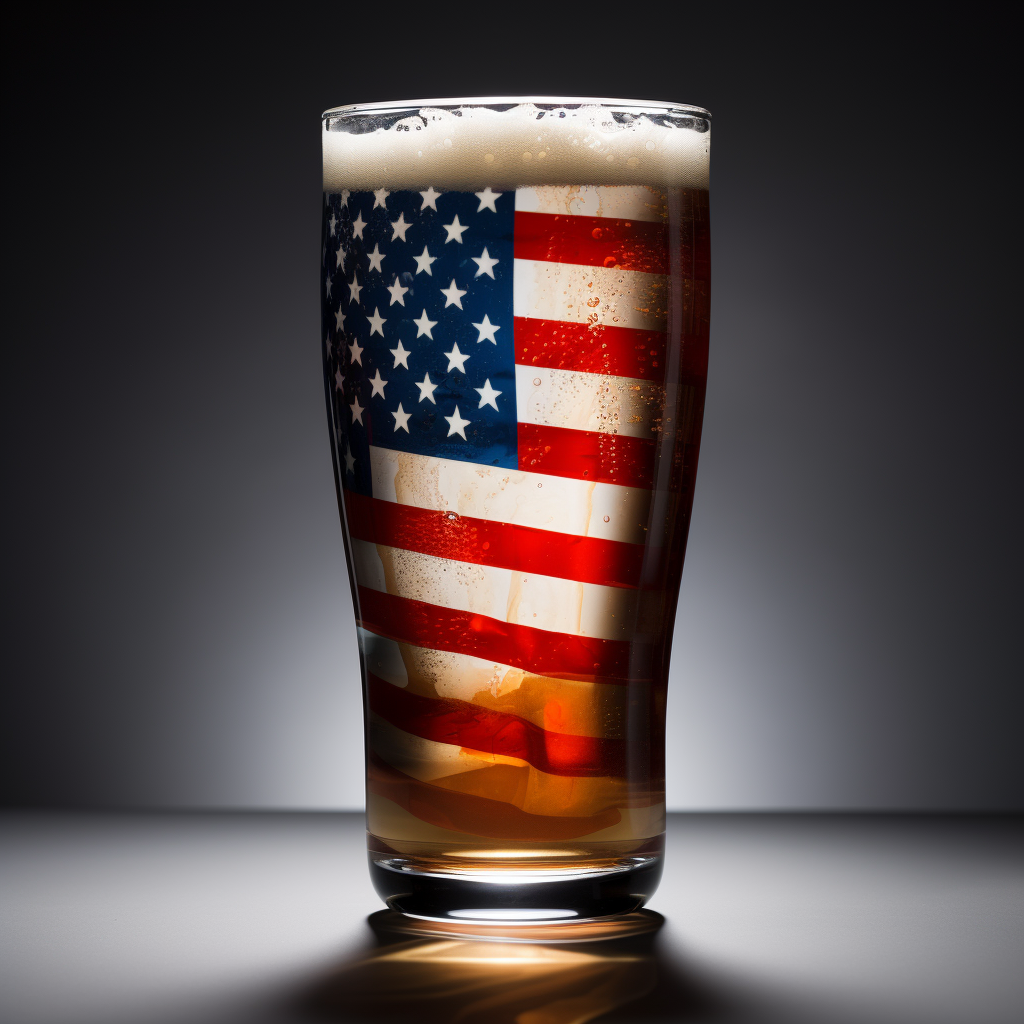 Beer glass flag photo