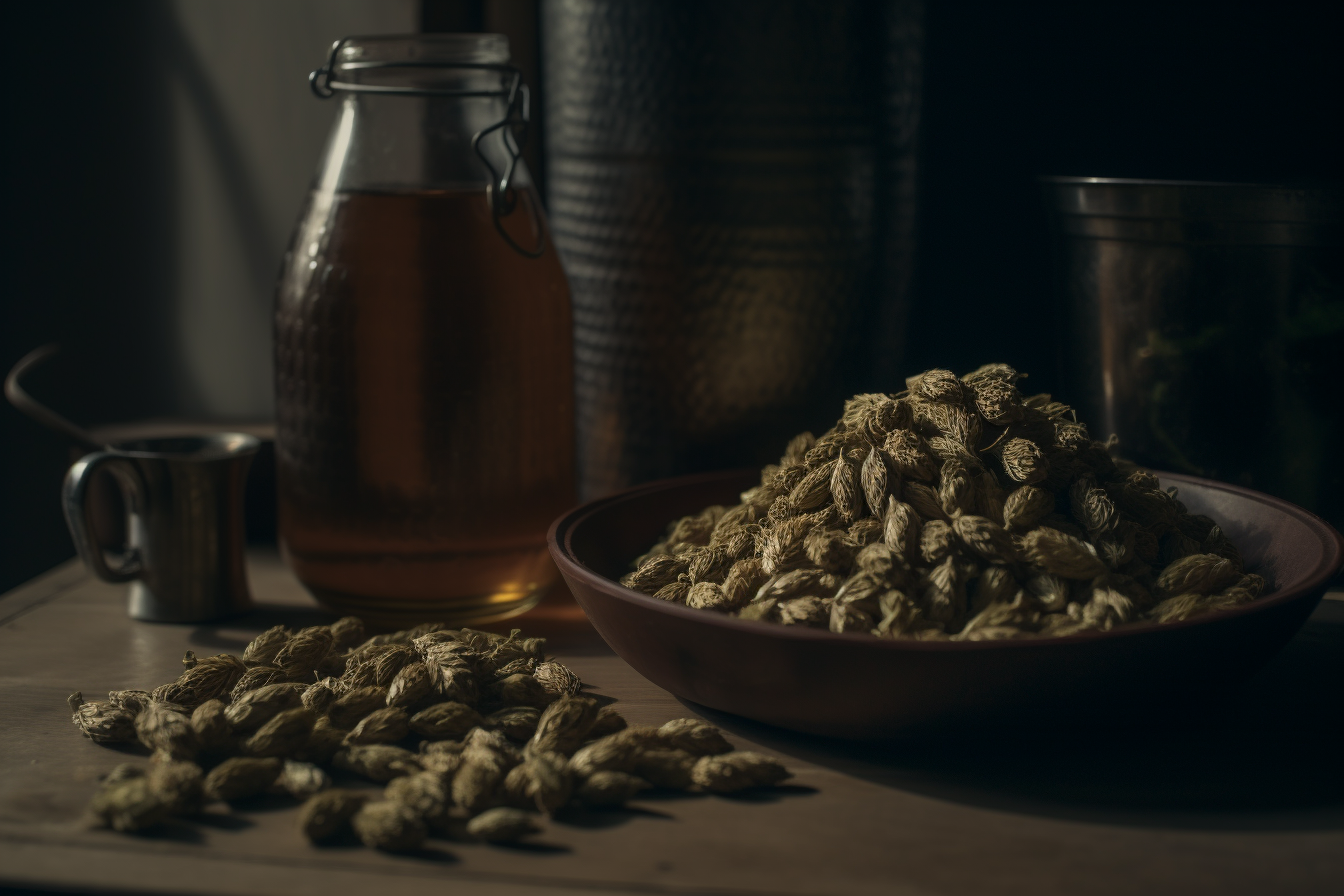 Beer ingredients in close-up