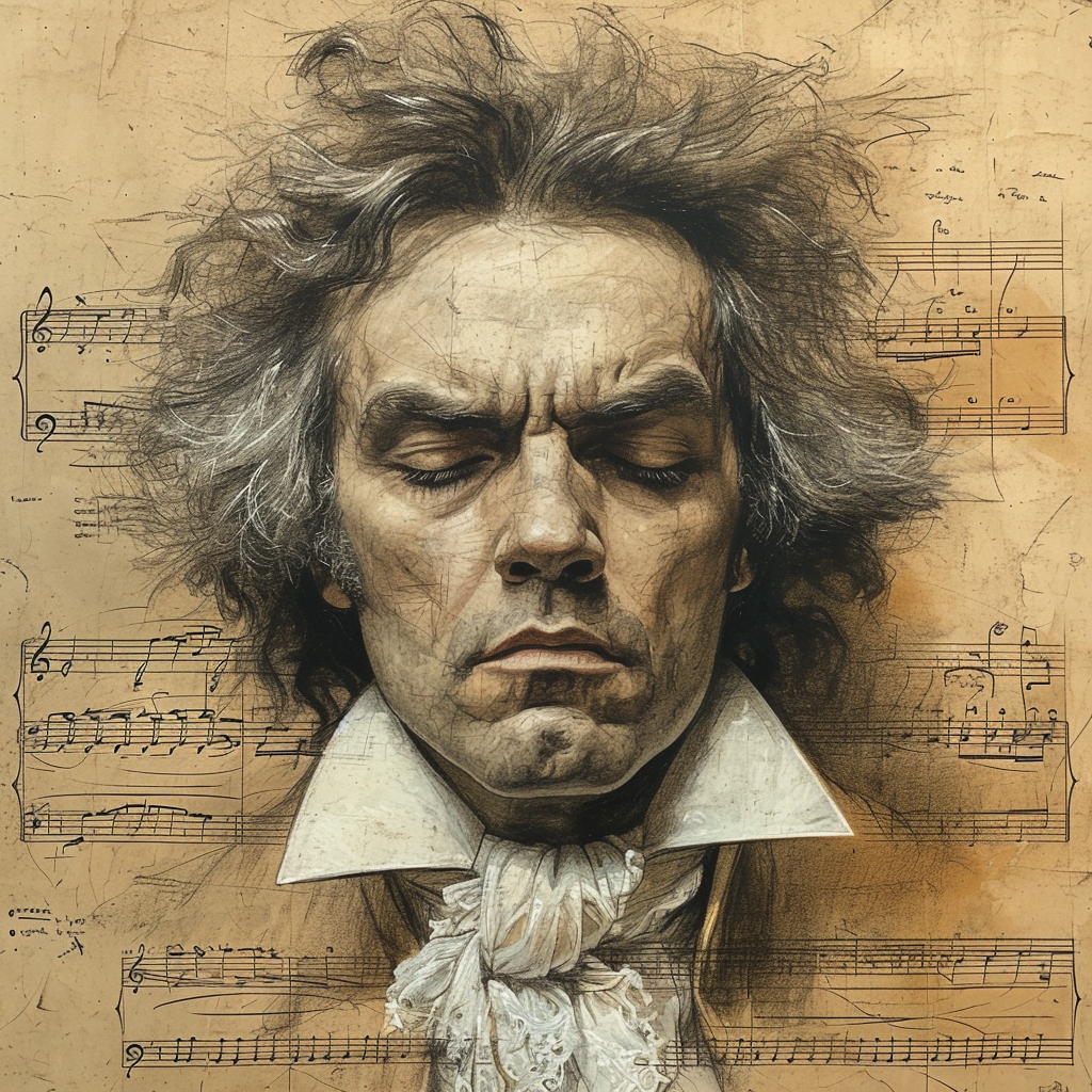 Beethoven portrait drawing