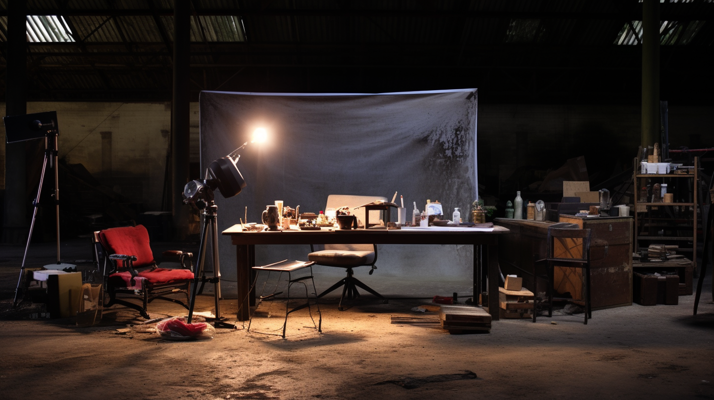 Photographer working with laptop on table