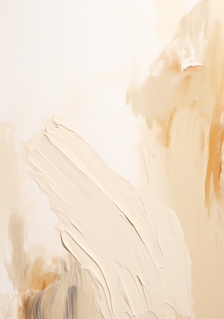 Abstract beige painting on light background