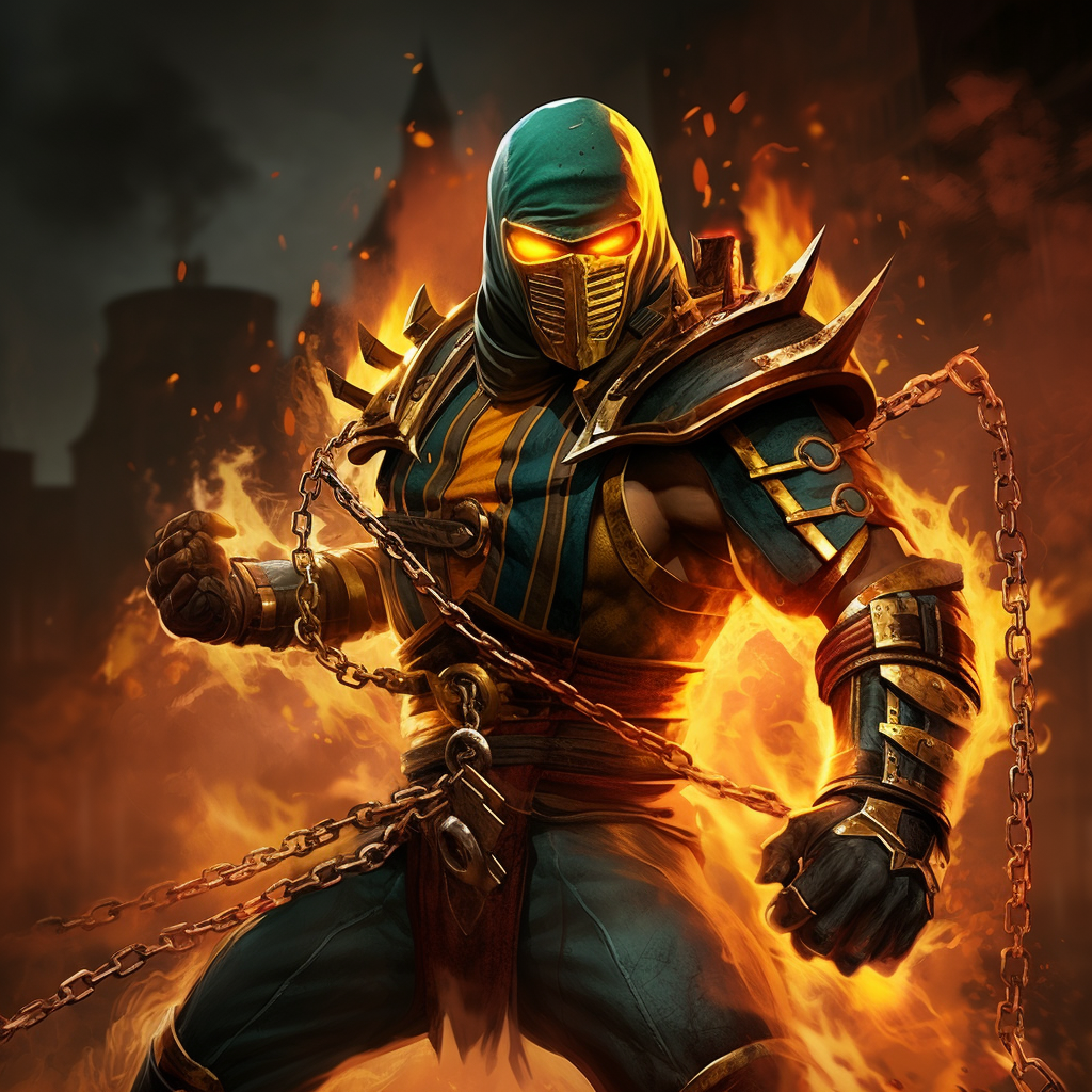 Bender Futurama as Scorpion: Burning with Rage