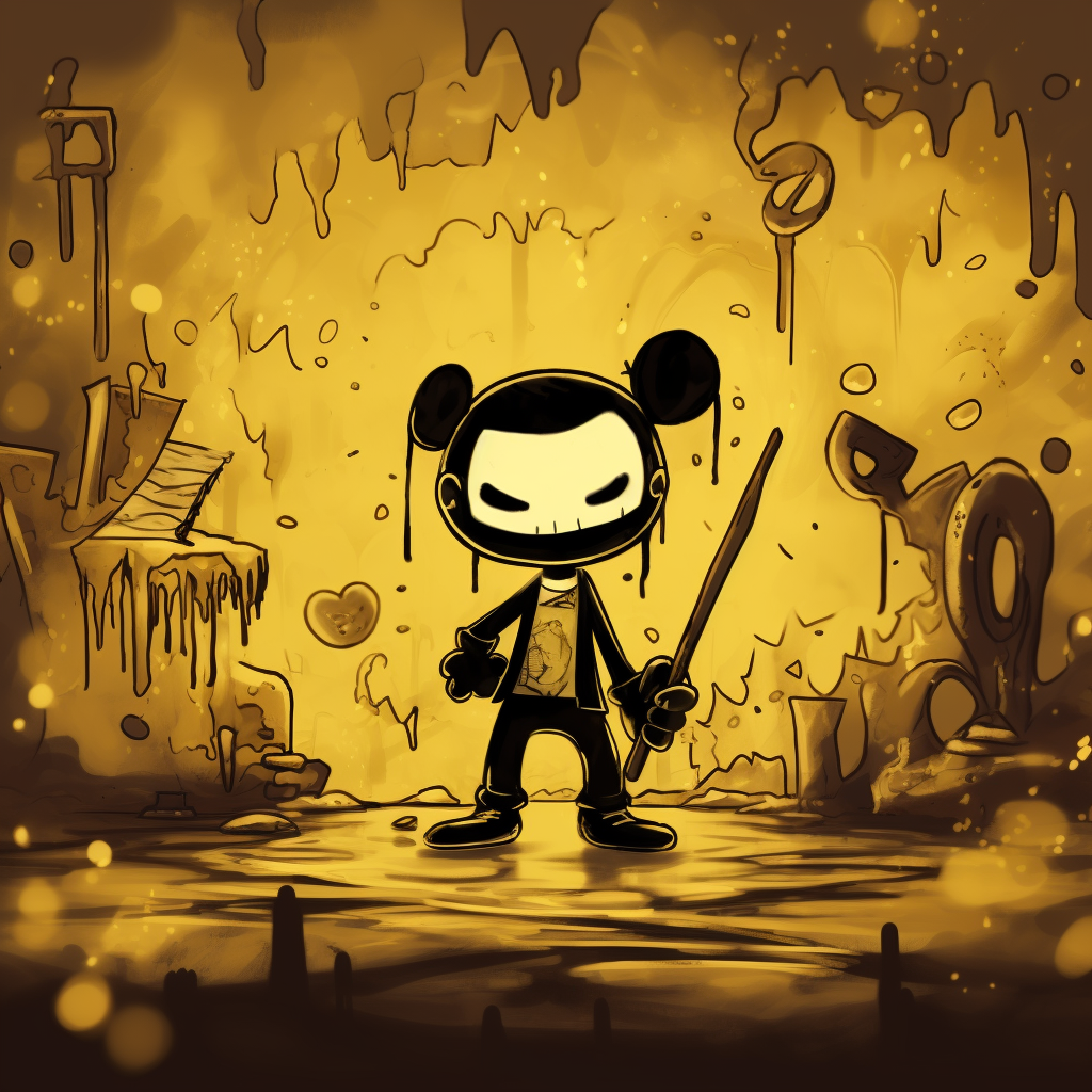 Funny and friendly Bendy and the Ink Machine background