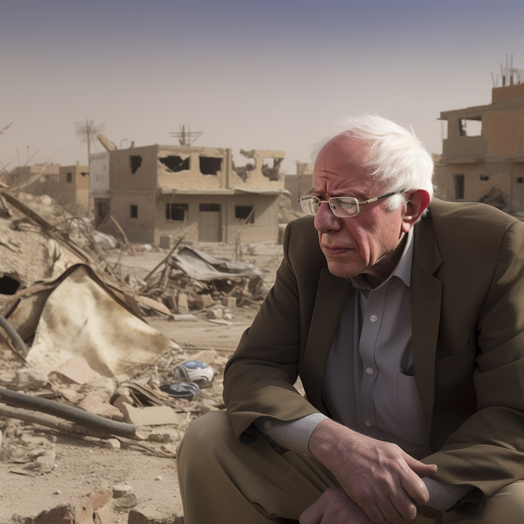 Bernie Sanders in Fallujah Photo