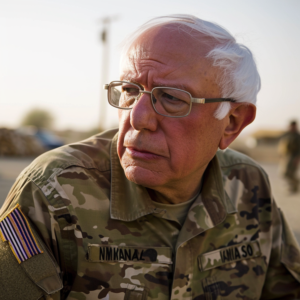 Bernie Sanders in Iraq - Inspiring Leader