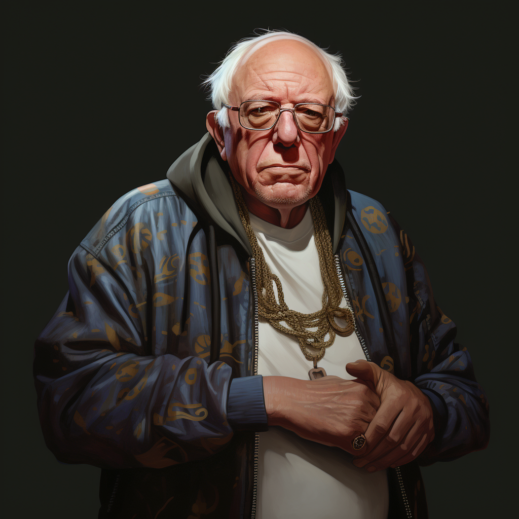 Bernie Sanders Gangster Hip Hop