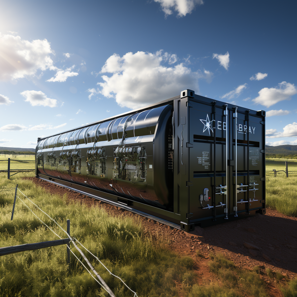 Battery Energy Storage System amidst grazing cows