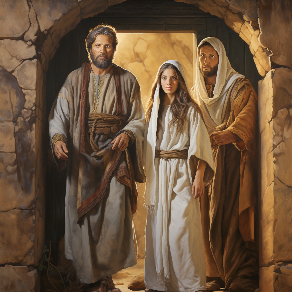 Bethlehem Portal with Jesus, Maria, and Joseph capturing memories