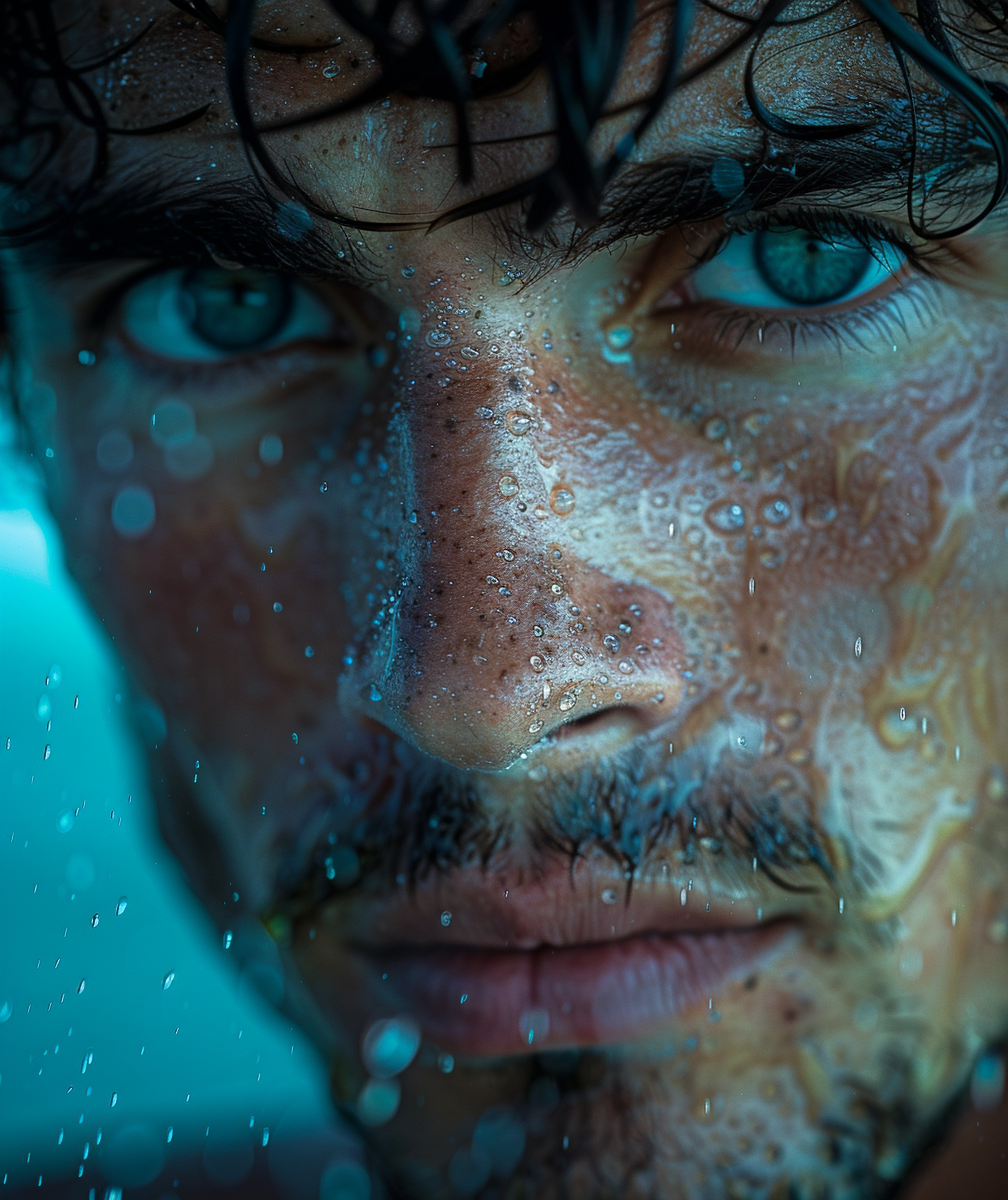 Beto football player close up portrait