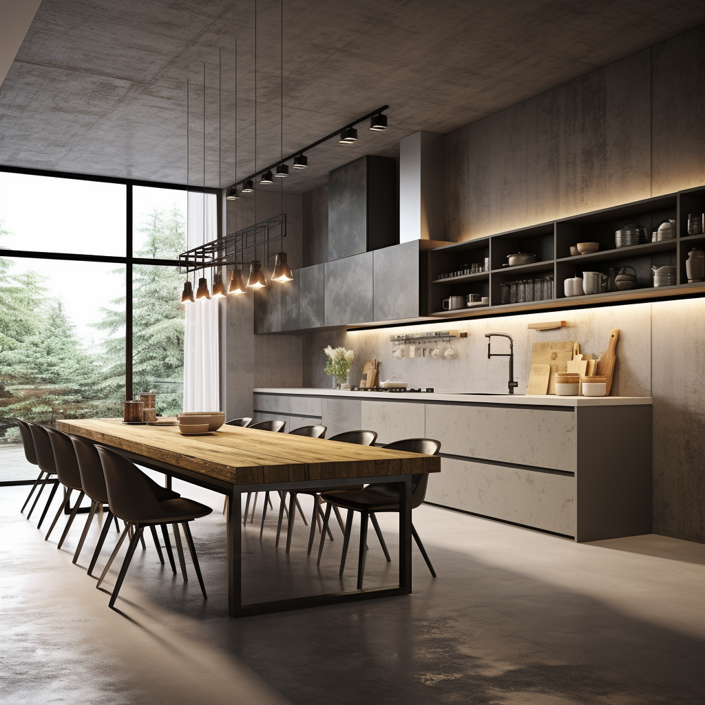 Stylish Beton Modern Kitchen Design