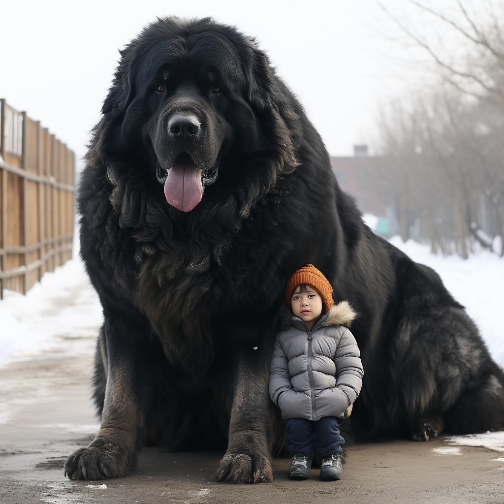 Adorable big dog posing for a photoshoot