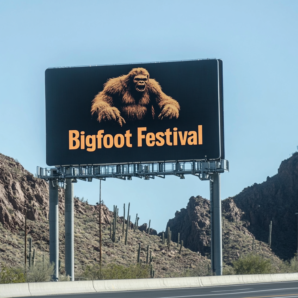 Bigfoot Festival Highway Sign