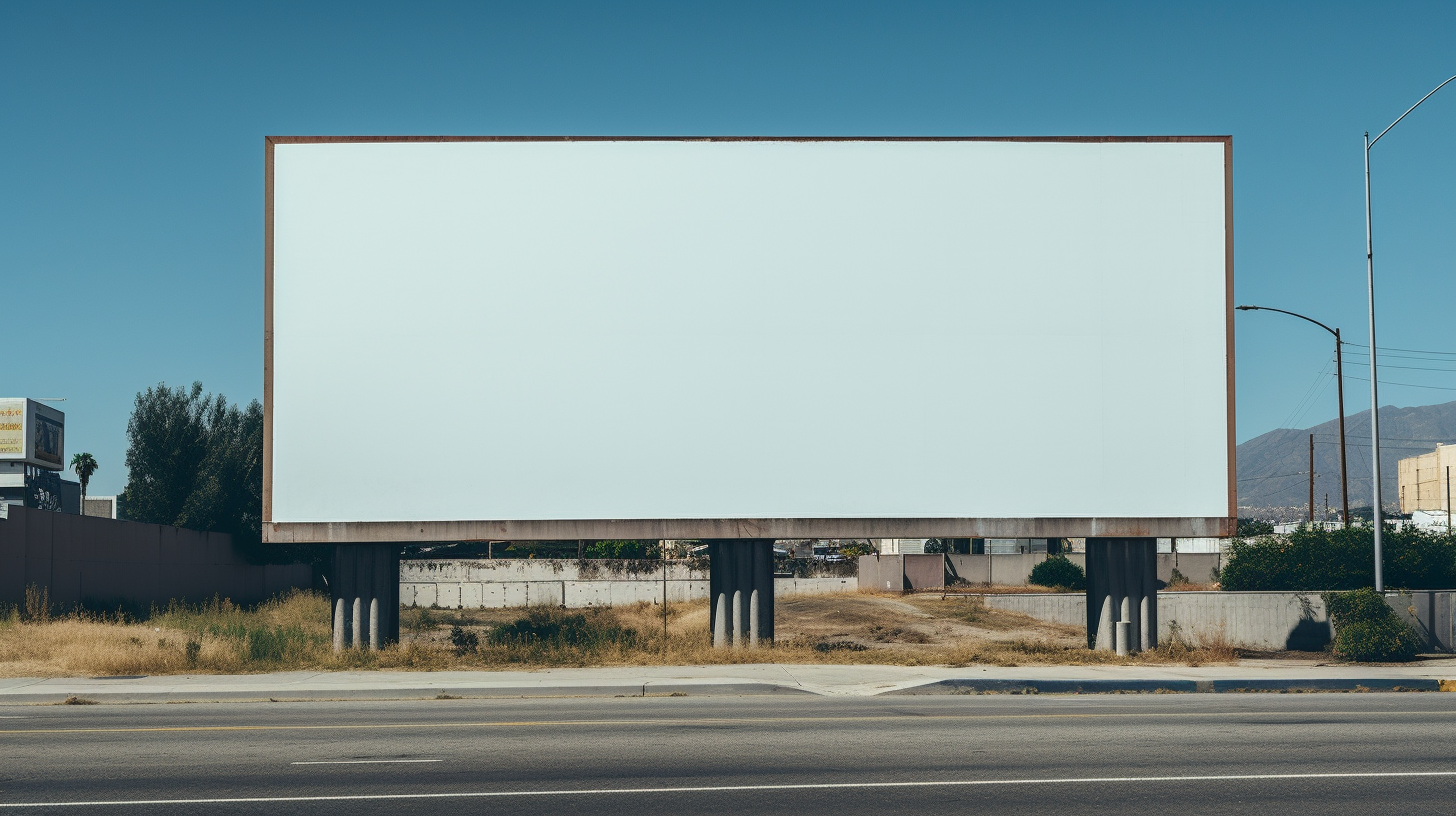 Person entering billboard photo