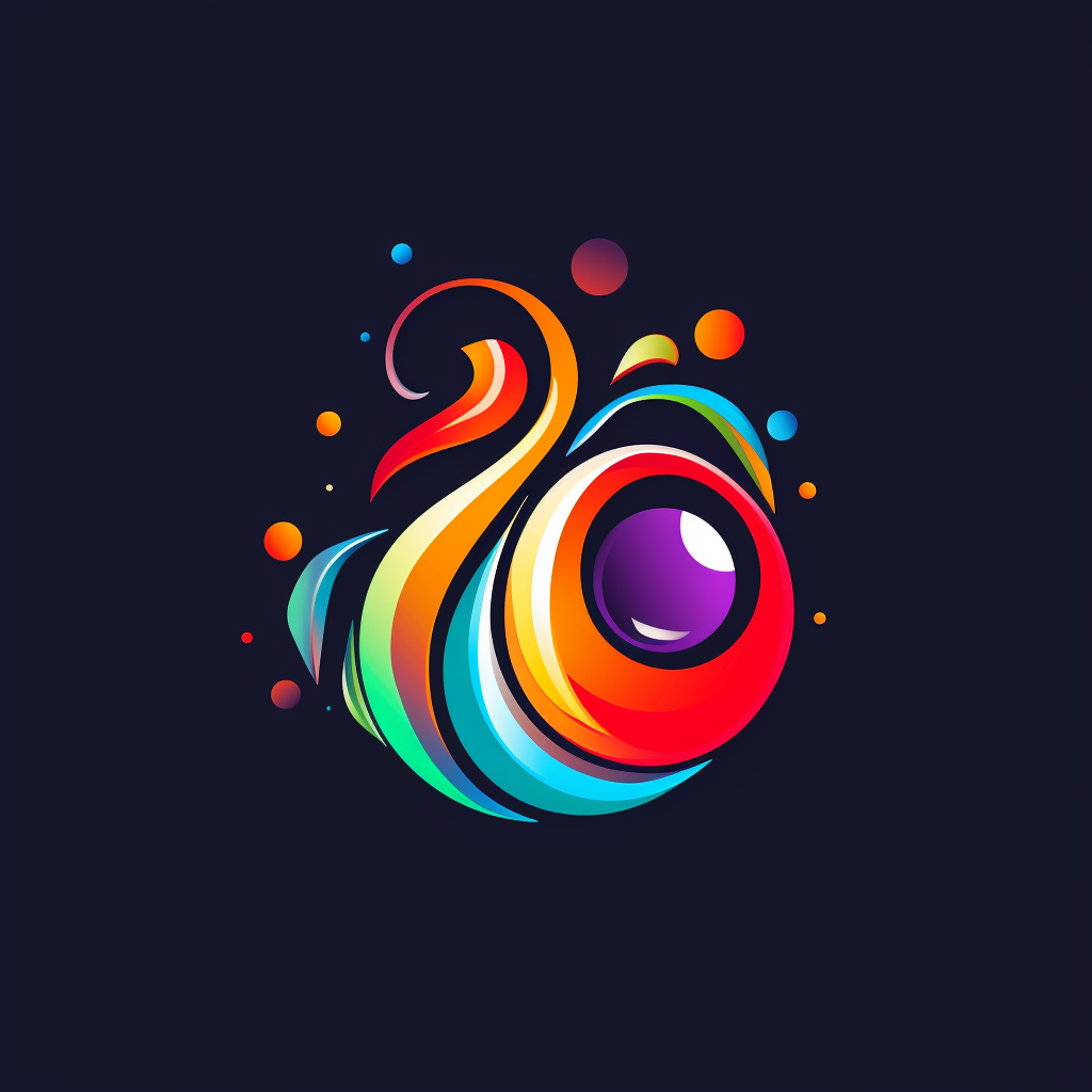 Colorful vibrant billiards logo