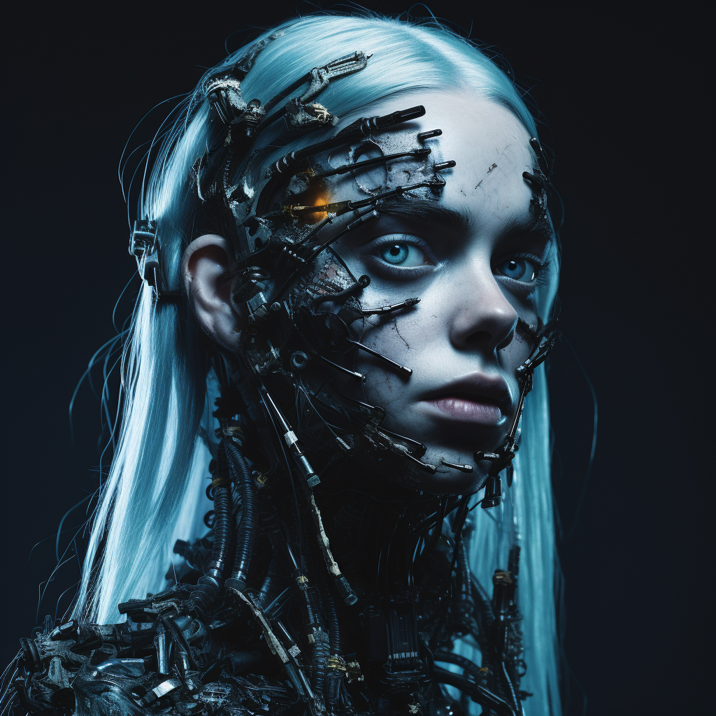 Mystical robot of Billie Eilish