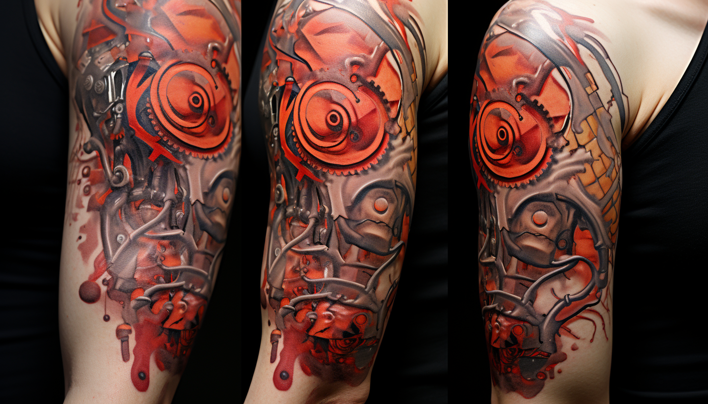 BioMech Tattoo Design Showcase