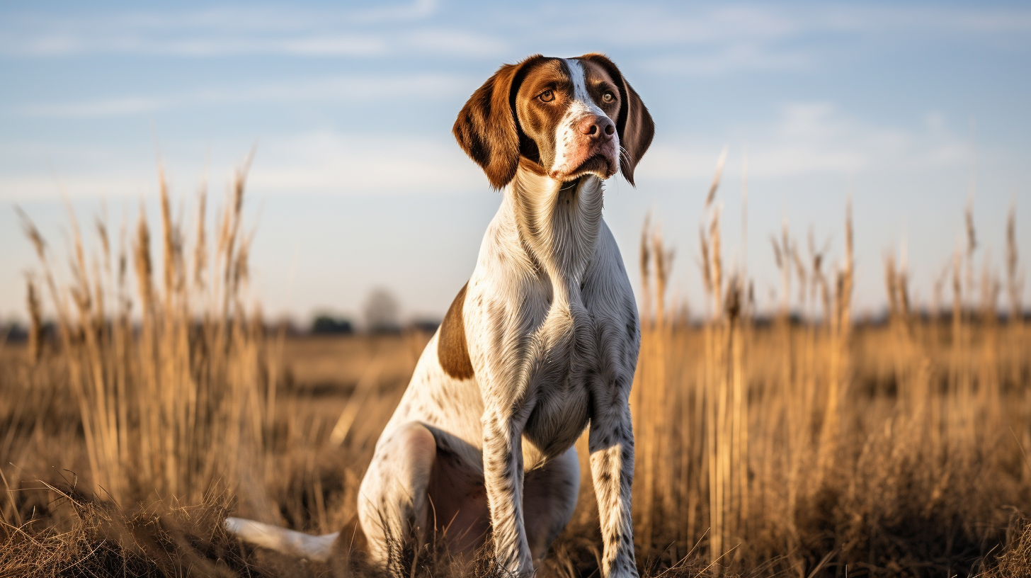 Beautiful Bird Dog Hybrid in Nature