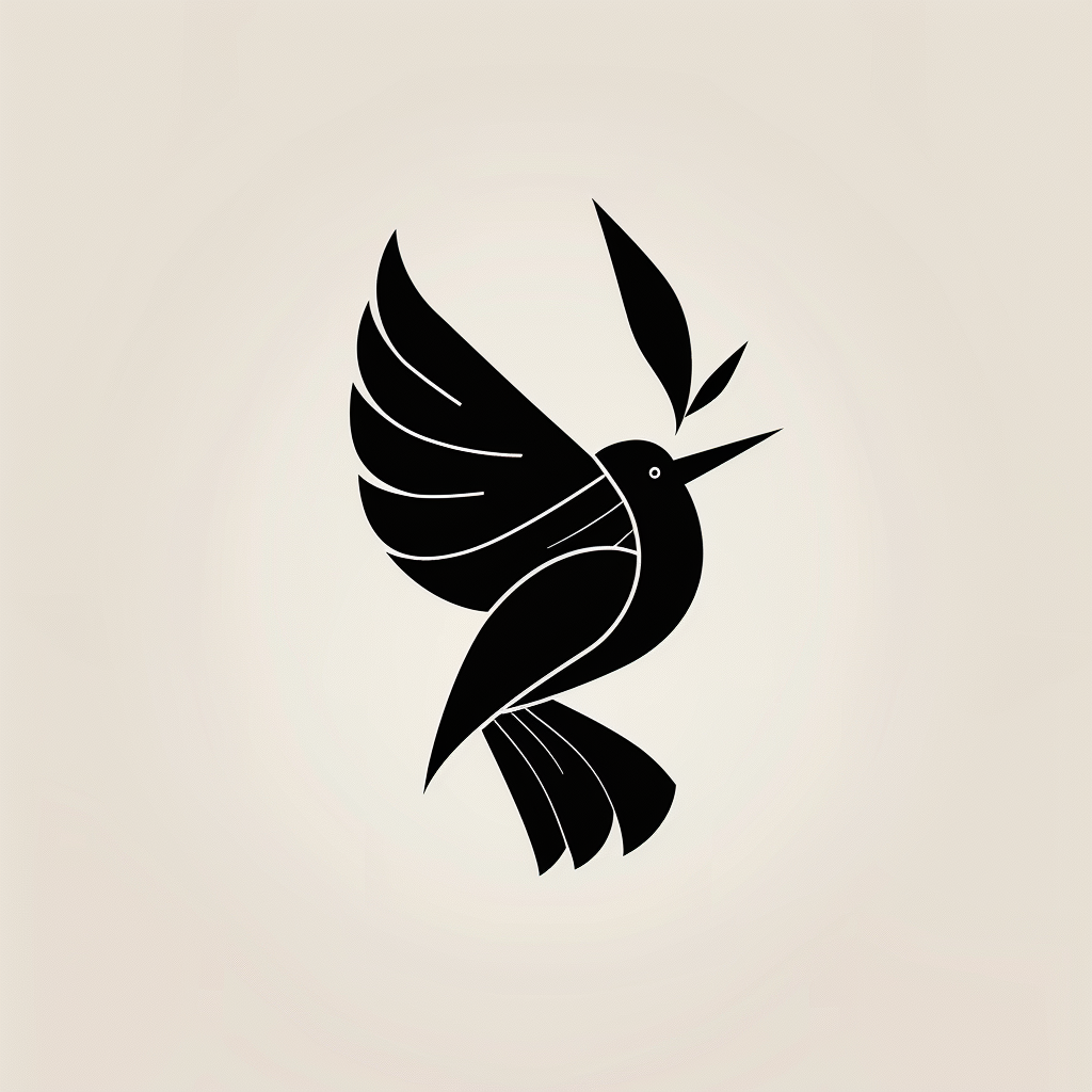 minimalist bird logo design