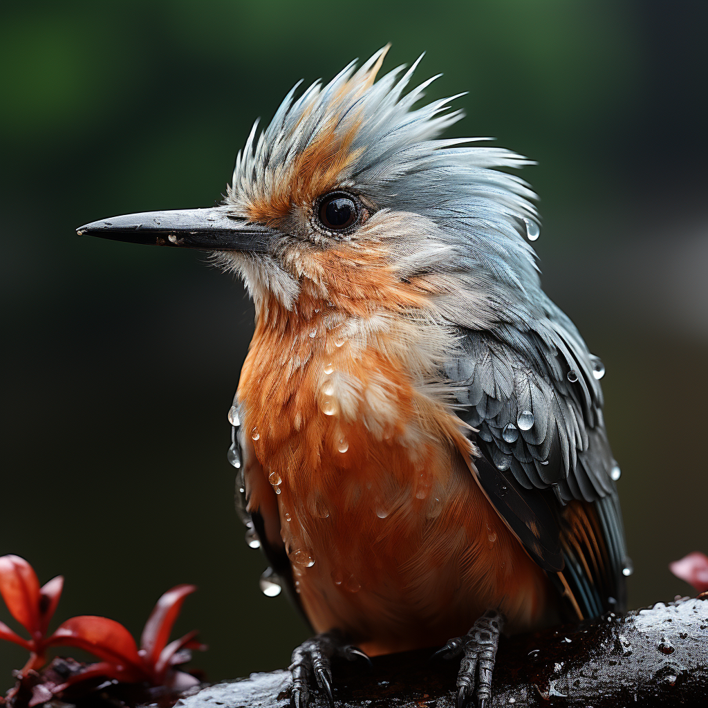 Mesmerizing bird flying across scenic landscape