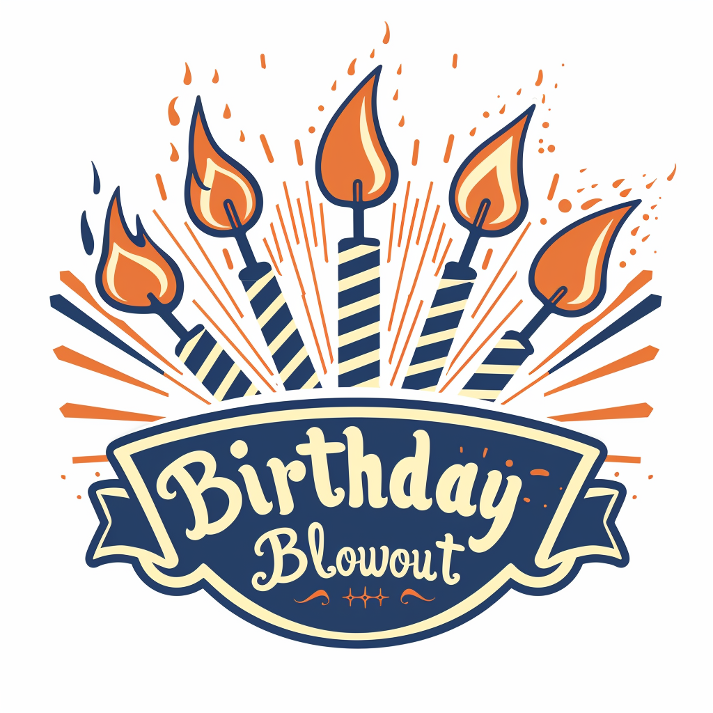 Birthday Blowout Logo Design