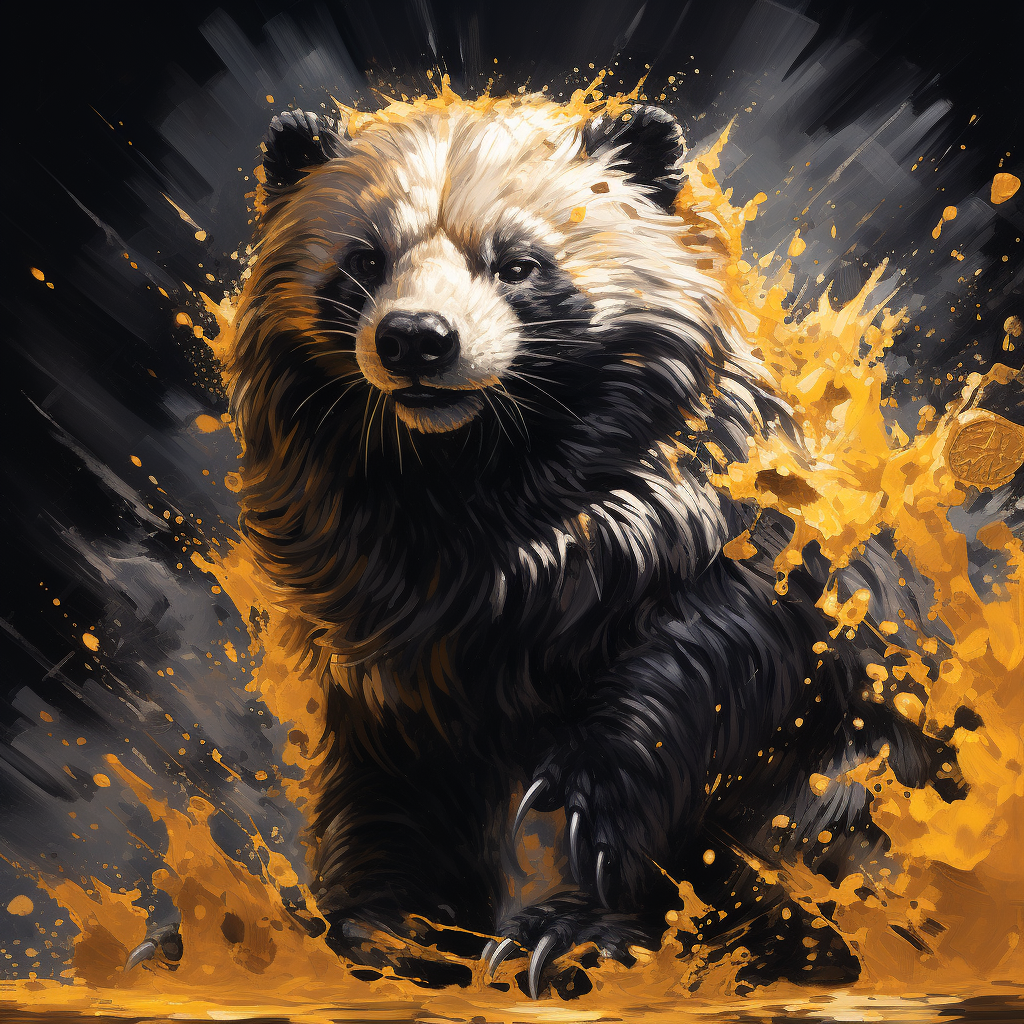 Bitcoin Honey Badger representing decentralized digital currency