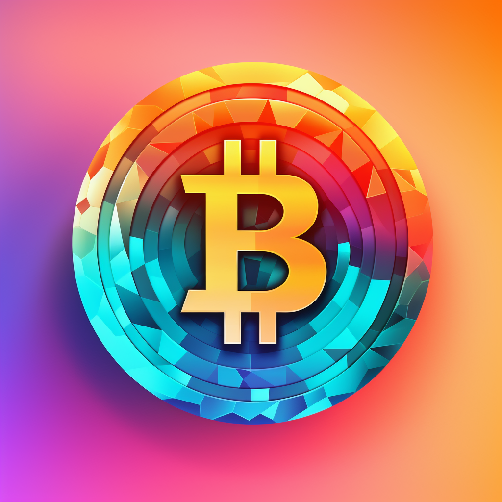 Bitcoin logo gradient descent error function image