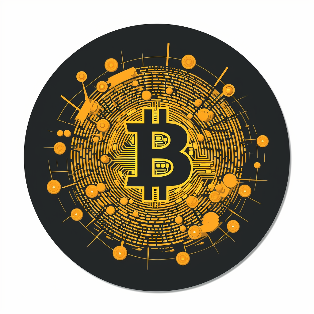 Bitcoin logo on t-shirt