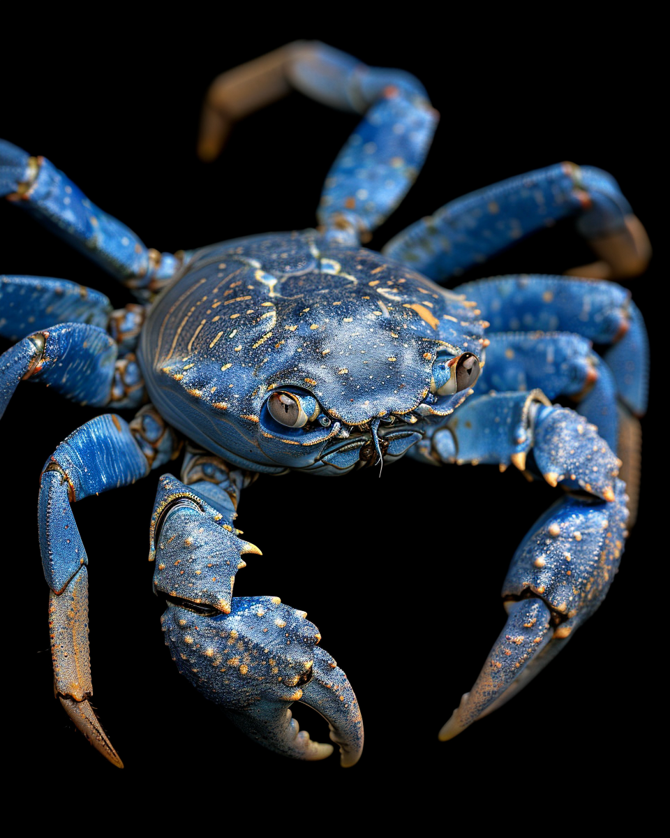 Bizarre Blue Crab with 6 Claws