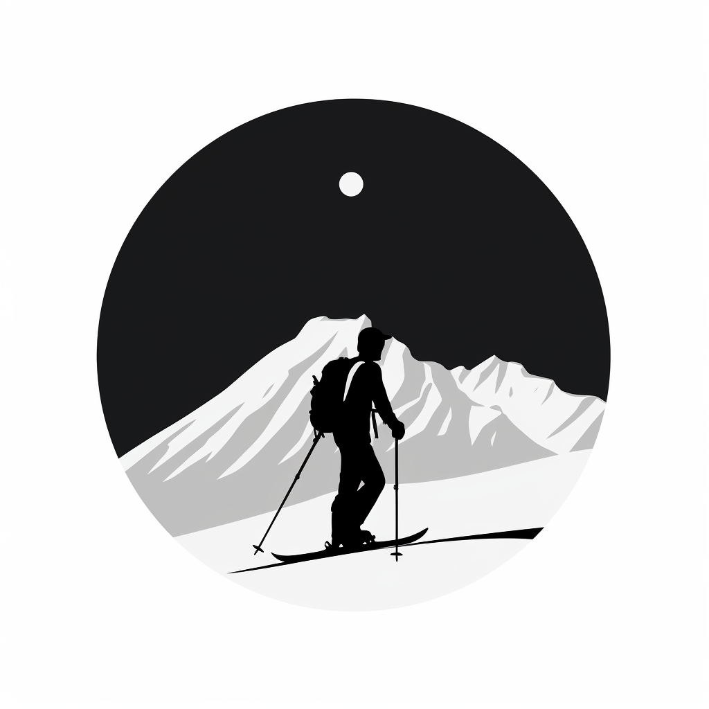 BL skiing camping outdoor logo