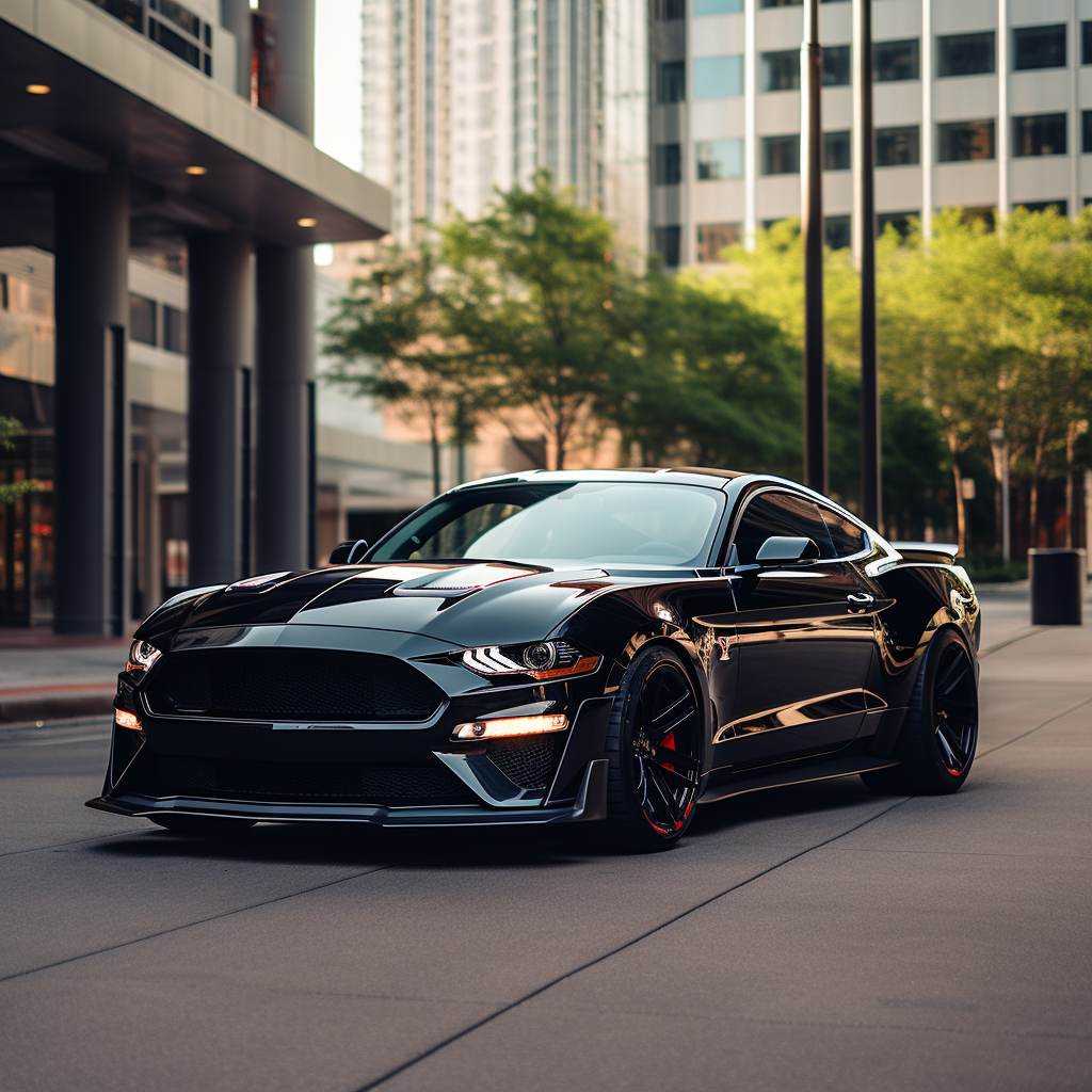 Black 2022 Mustang GT car