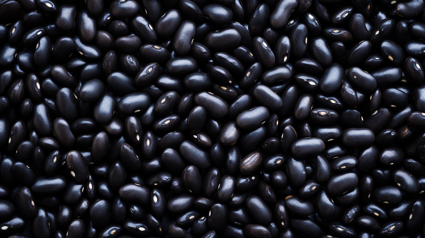 Black Beans Top View Background