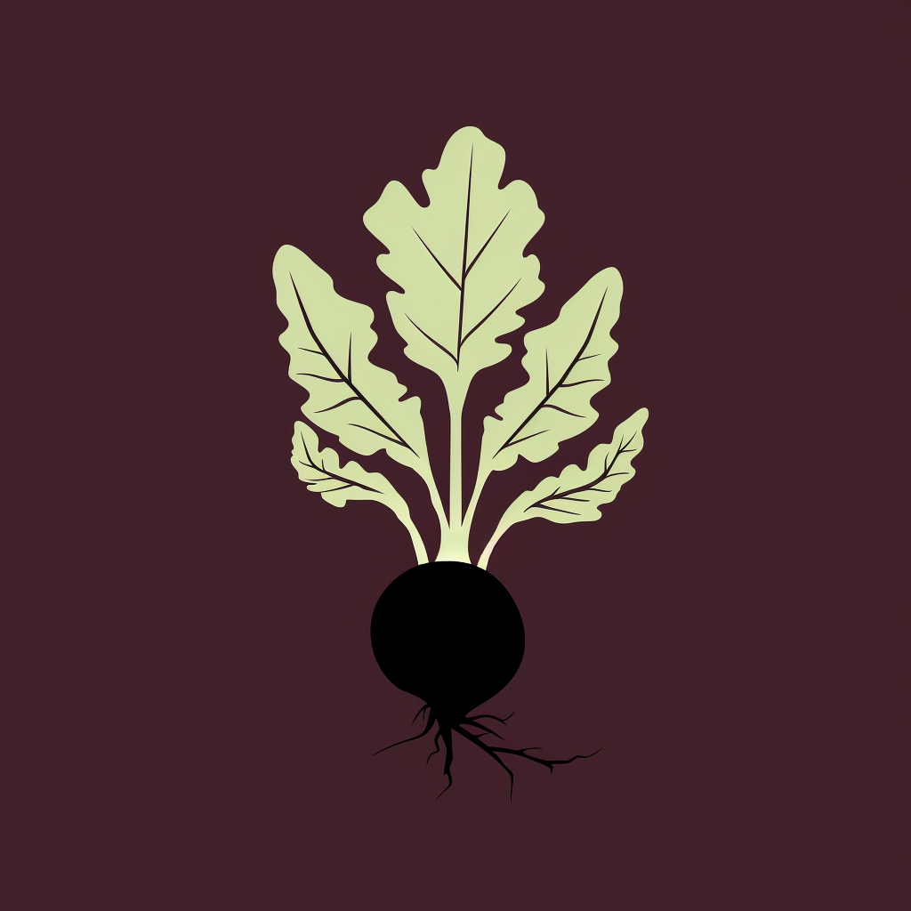 Black Beet Silhouette - Healthy and Nutritious