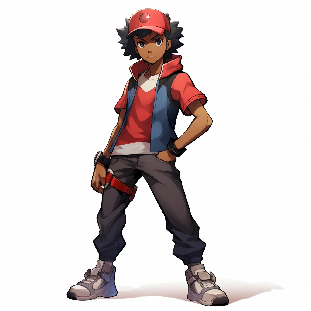 Image of a skilled Pokémon trainer in a black belt