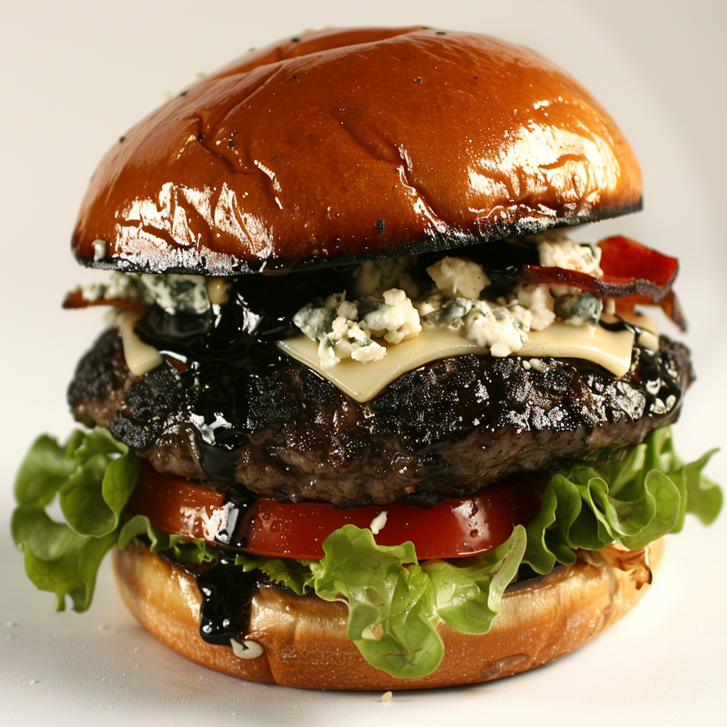 Tasty Black Blue Burger Blue Cheese