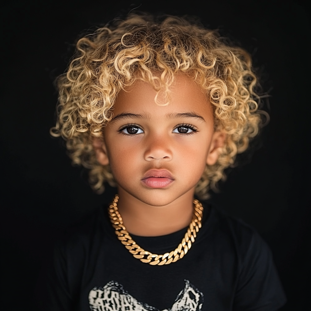 Muscular Black Boy Toddler Fashion