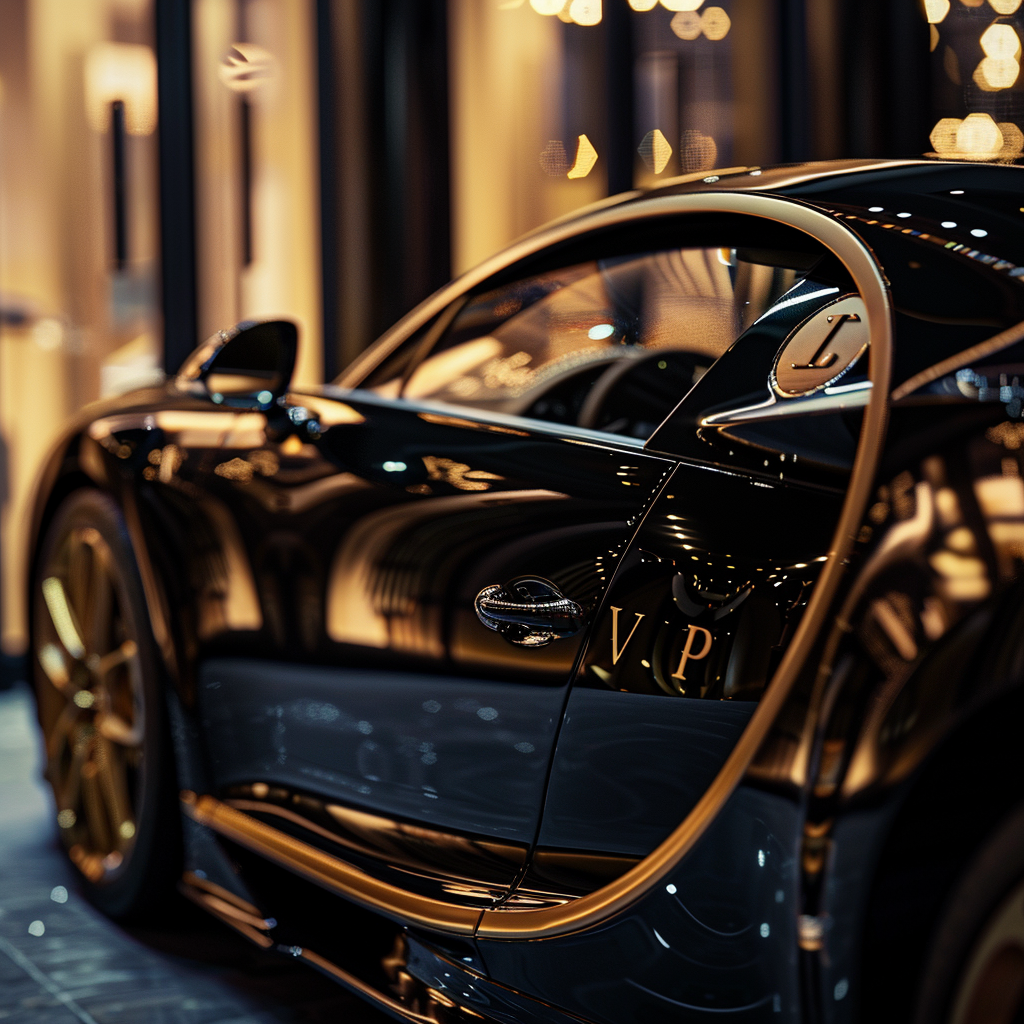 Black Bugatti VIP Car Image