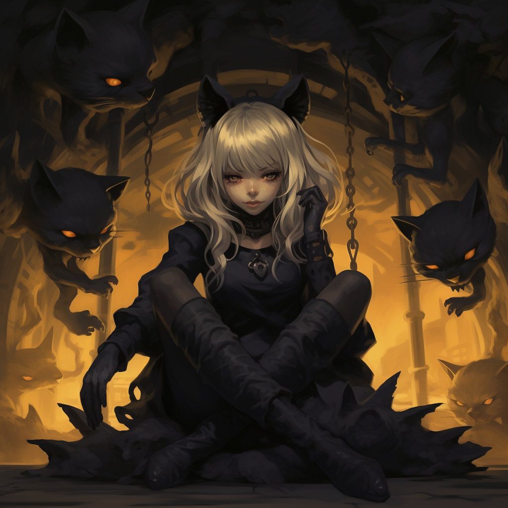 Soul Eater-inspired black cat image