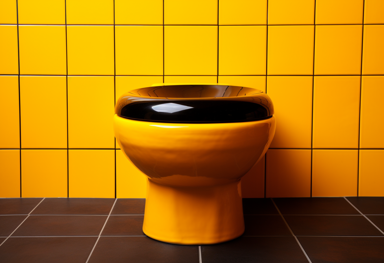 Modern black toilet bowl design