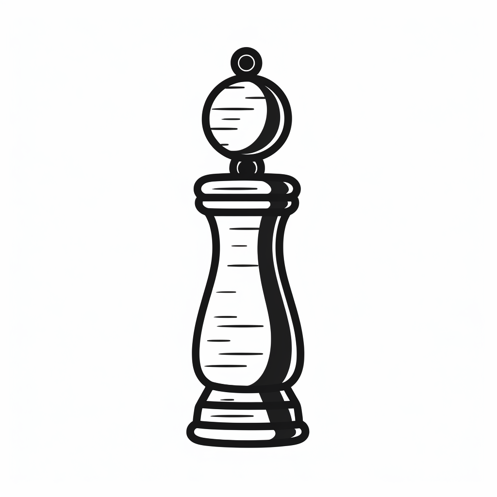 Black Drawing Pepper Mill Icon