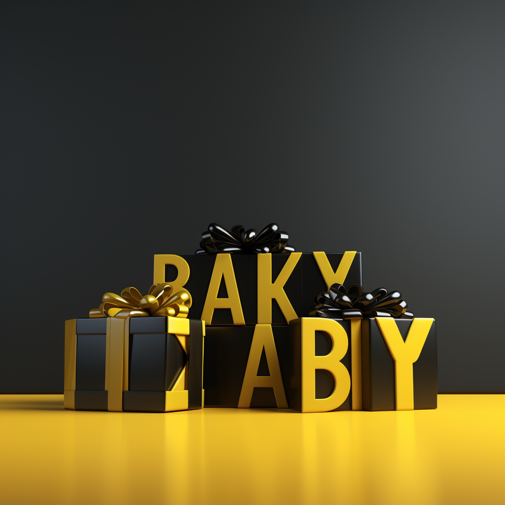 Black Friday 3D Lettering Image